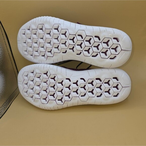 Women’s Nike Free RN Flyknit Size: 9.5 Raspberry Red/Blue - Picture 10 of 11